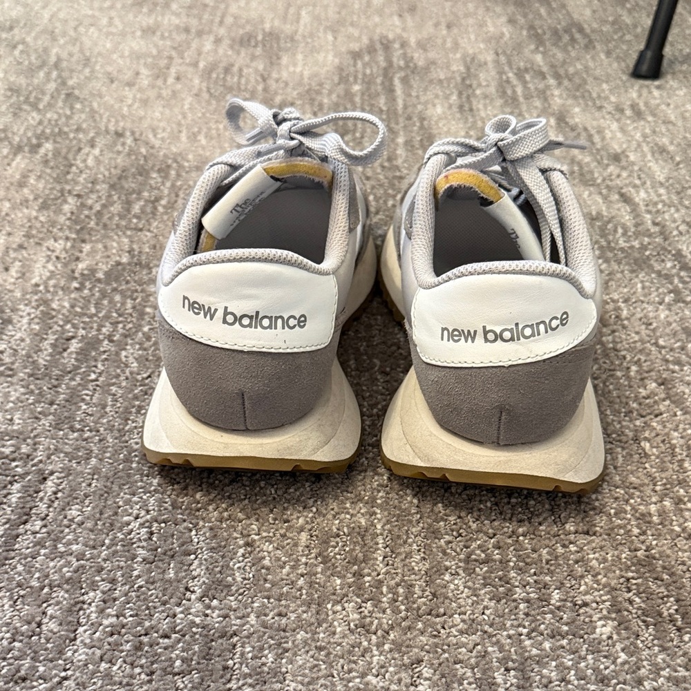 New Balance Classic Gray and White Shoes - Picture 4 of 5